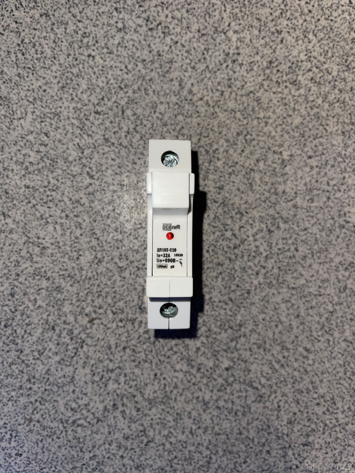 Держатель предохранителя C10 ДП102-С10-1Р DEKraft 21383DEK